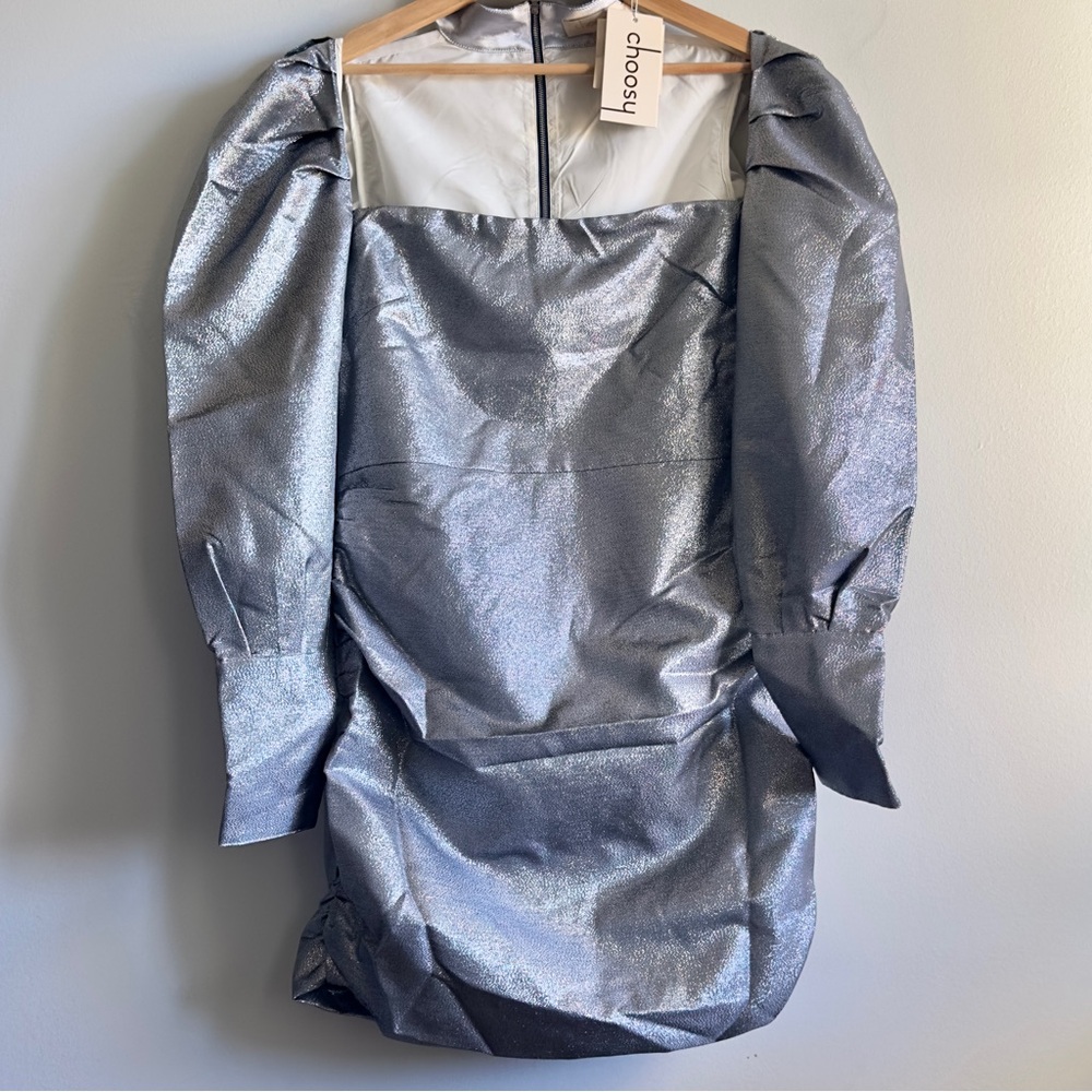 Silver Metallic Women's Dress